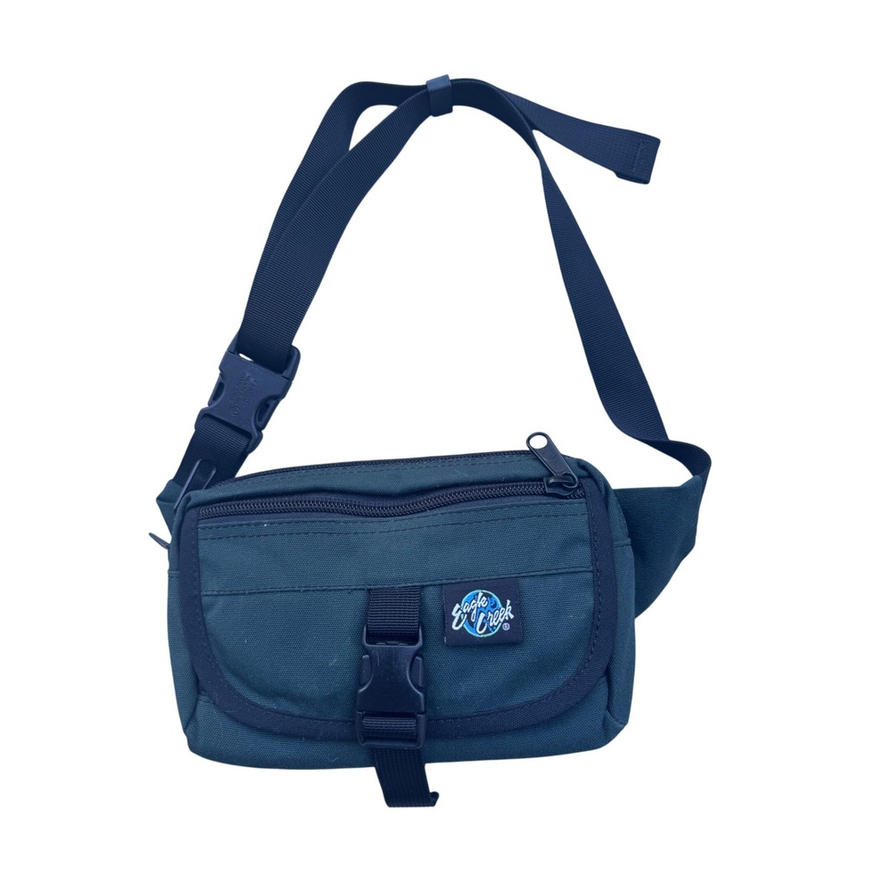 Eagle Creek Vintage Fanny Pack Waist Bag Dark Teal Blue Gorpcore Travel Utility